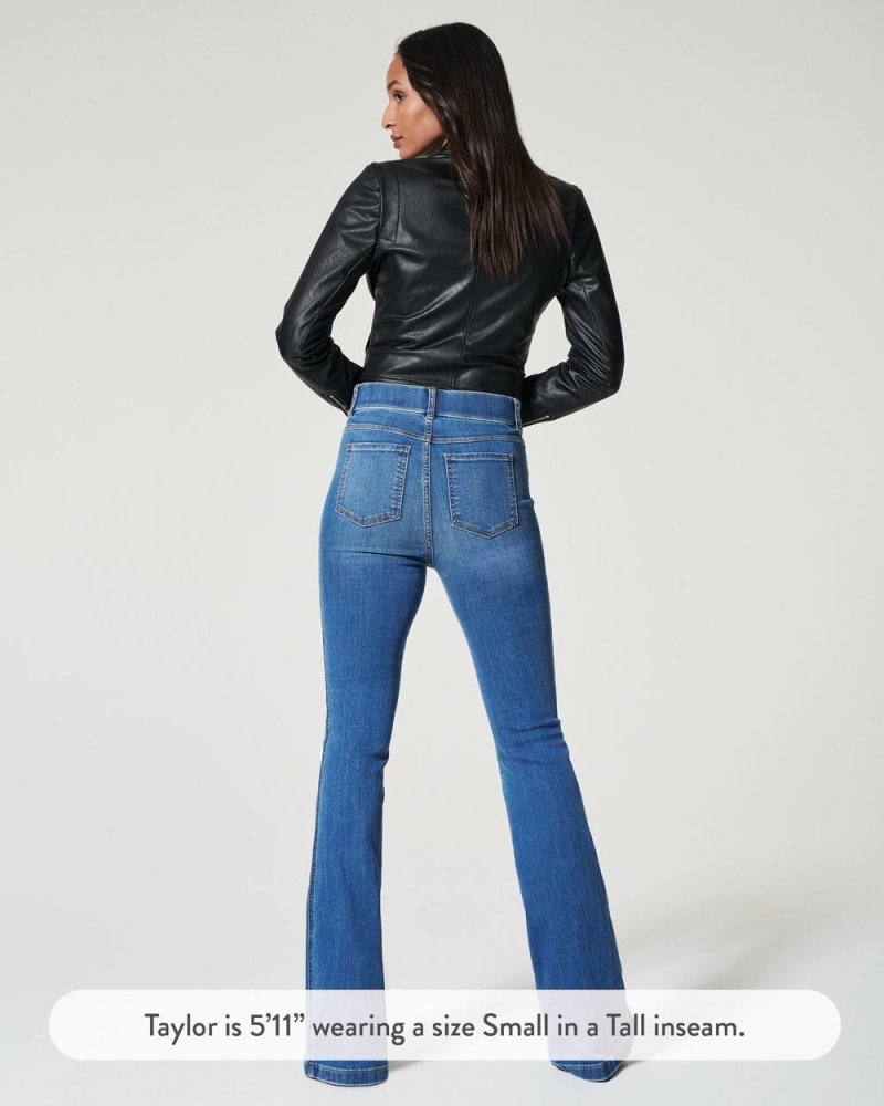 Spanx Flare Jeans Indigo | CZUYRQG-52