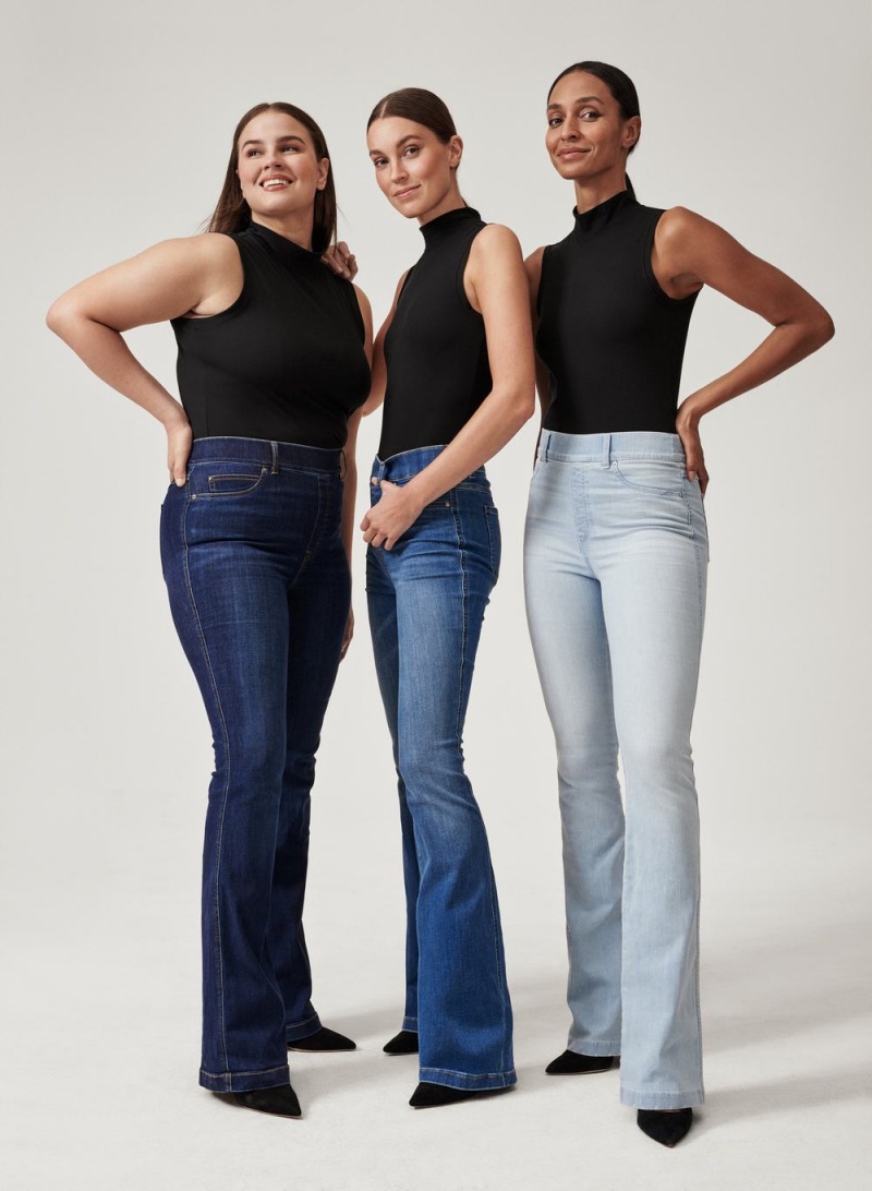 Spanx Flare Jeans Indigo | CZUYRQG-52