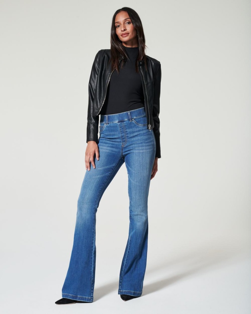 Spanx Flare Jeans Indigo | CZUYRQG-52