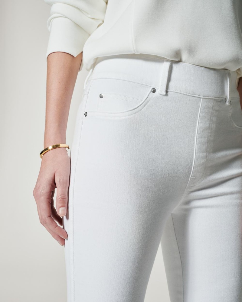 Spanx Flare Jeans White | PARNGKE-89