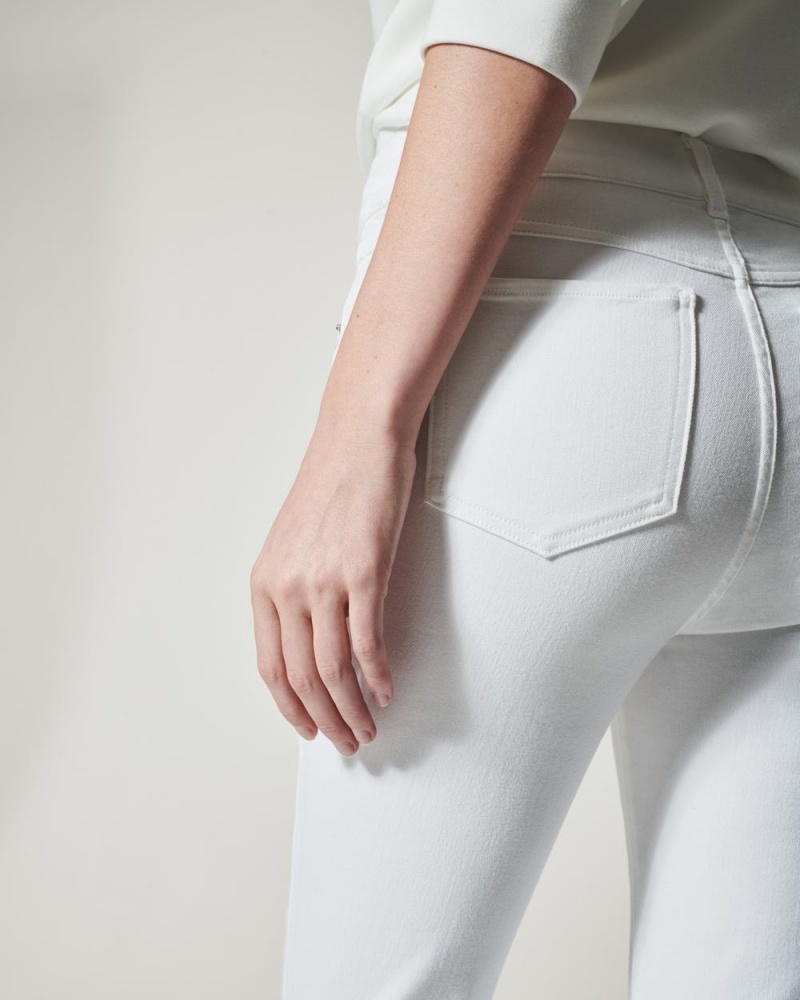 Spanx Flare Jeans White | PARNGKE-89