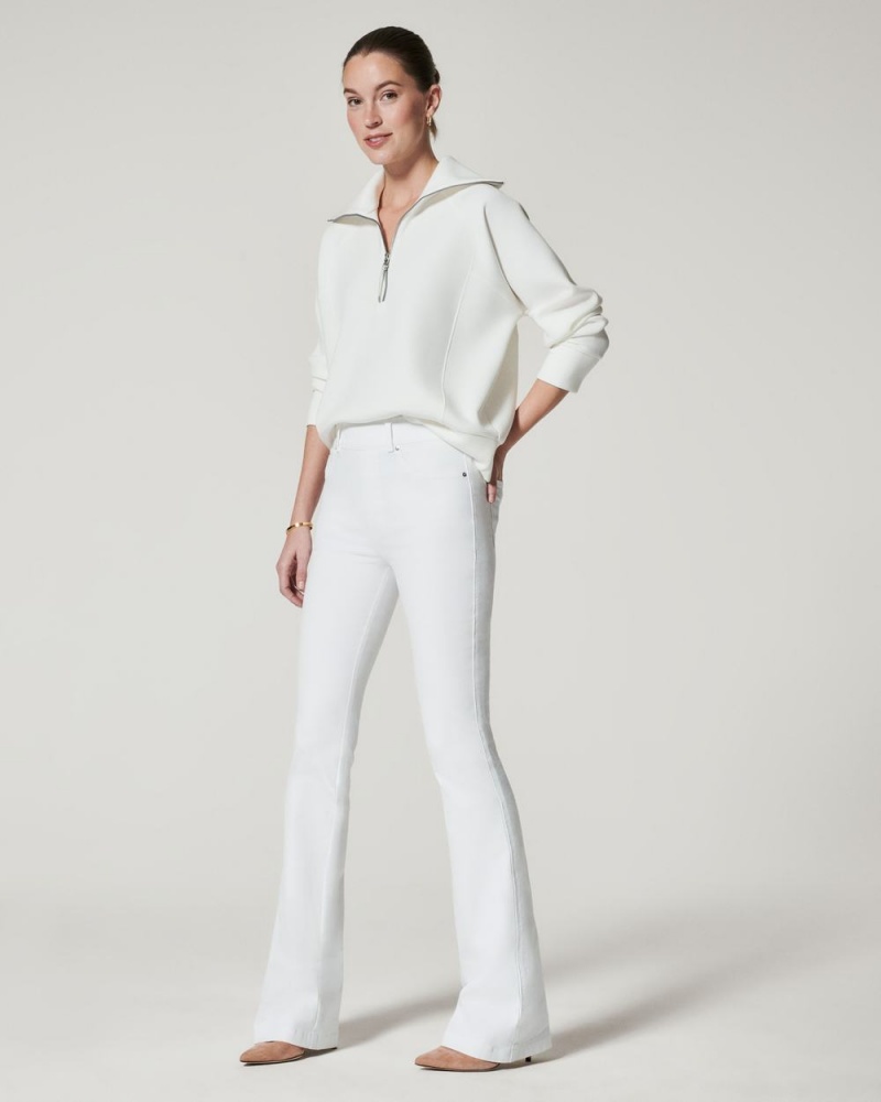 Spanx Flare Jeans White | PARNGKE-89