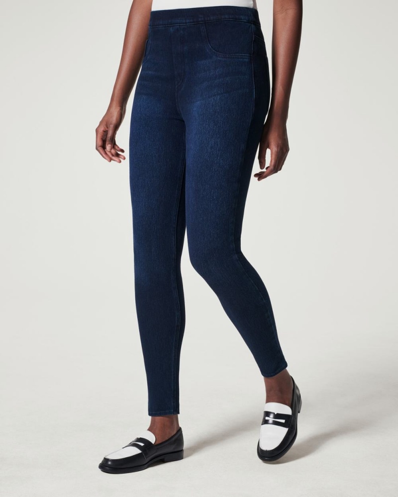 Spanx Jean-ish® Ankle Leggings Navy | JCDRNAH-28