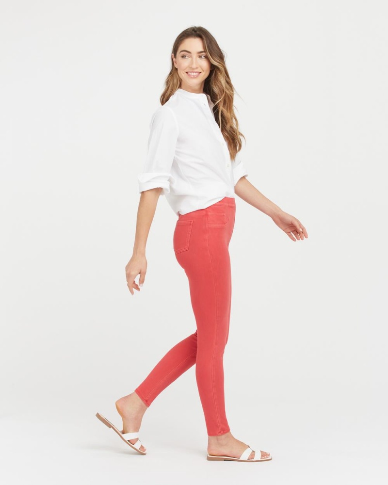 Spanx Jean-ish® Ankle Leggings Red | XYPLWOF-96