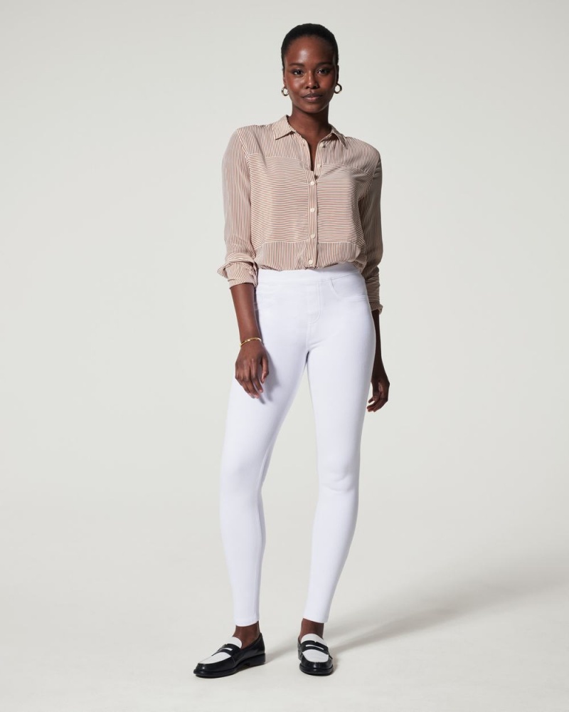 Spanx Jean-ish® Ankle Leggings White | YKZJLND-51