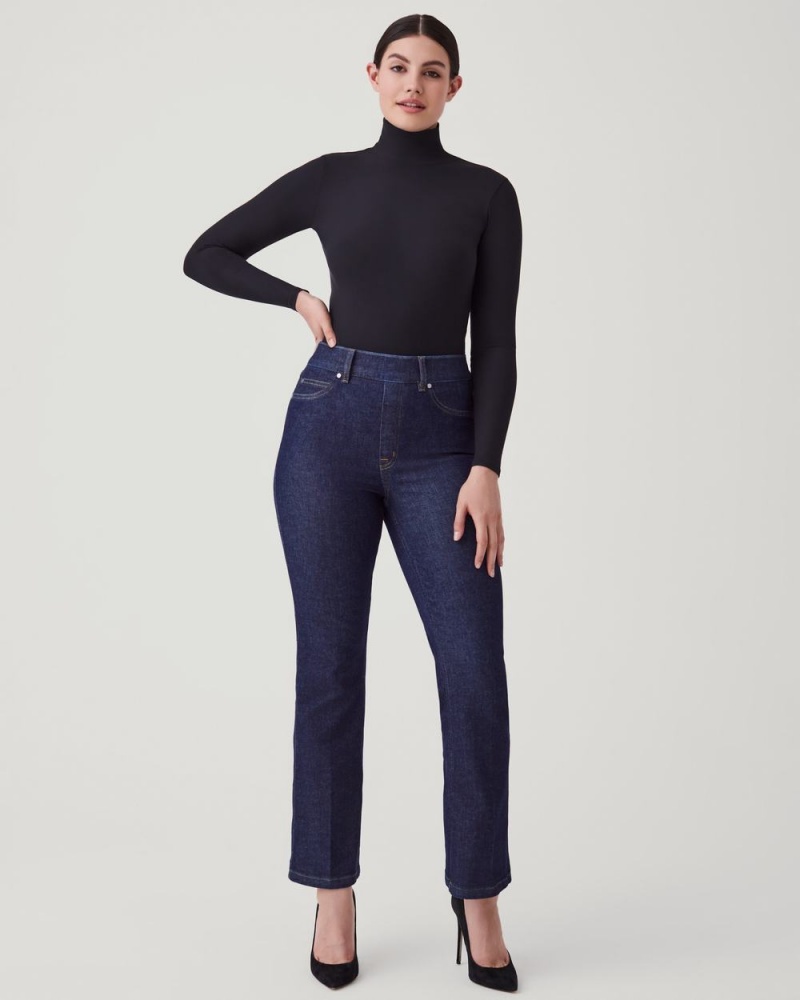 Spanx Kick Flare Jeans Indigo | IVXJDNT-87