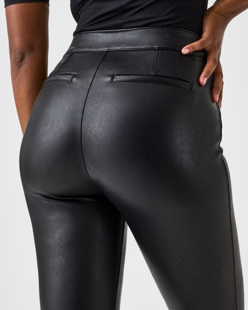 Spanx Leather-Like Flare Pant Black | MSRXTPZ-90