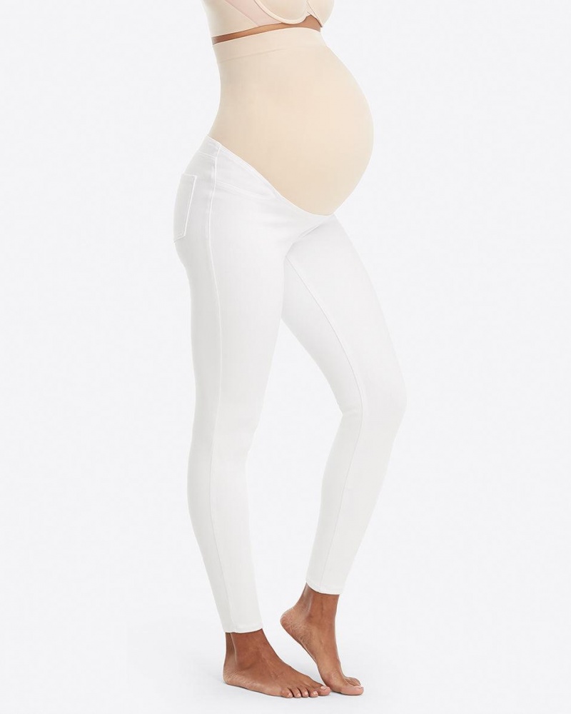 Spanx Mama Ankle Jean-ish® Leggings White | QSCILOR-26