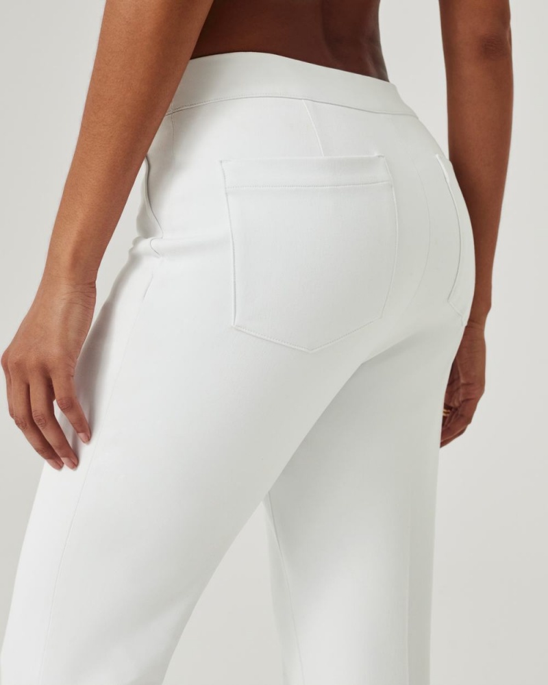 Spanx On-the-Go Ankle Slim Straight Pant with Ultimate Opacity Technology White | WRIVADY-68