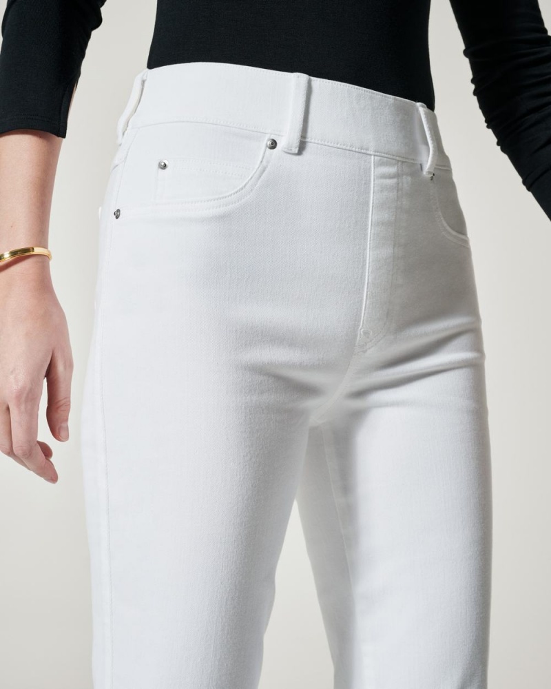 Spanx Straight Leg Jeans White | INLSZBA-37