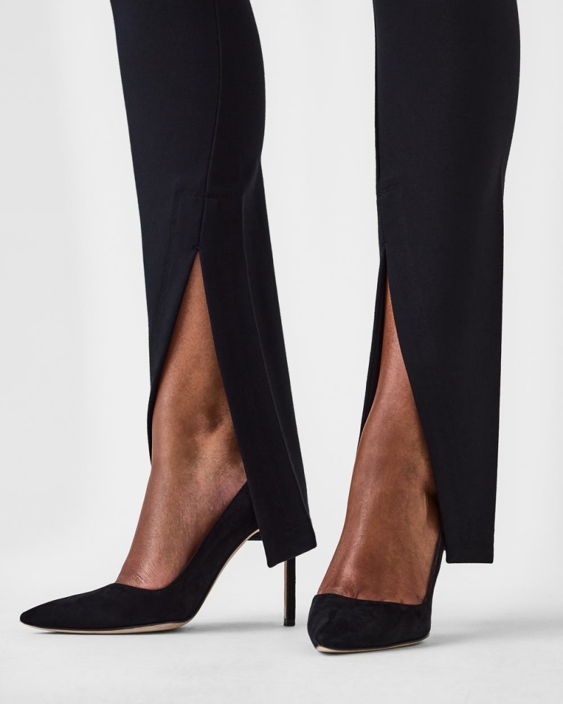 Spanx The Perfect Front Slit Skinny Black | BJTFOZU-75