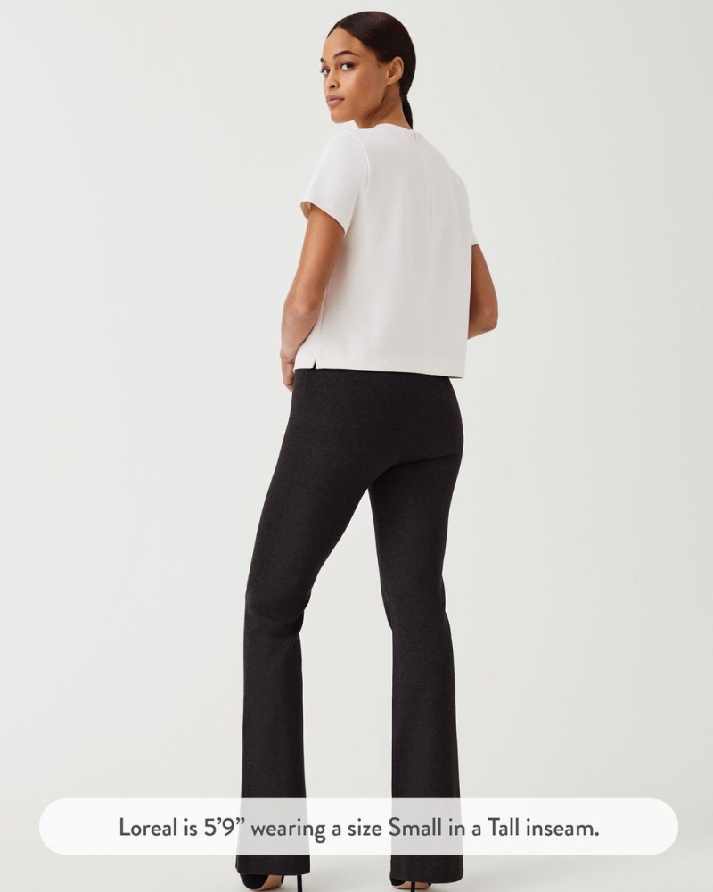 Spanx The Perfect Pant, Hi-Rise Flare Grey | KURNIDX-47