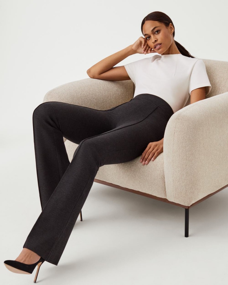 Spanx The Perfect Pant, Hi-Rise Flare Grey | KURNIDX-47