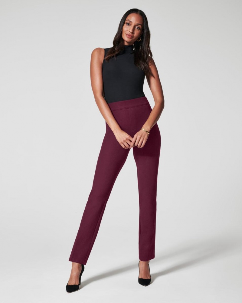 Spanx The Perfect Pant, Slim Straight Fuchsia | ASGEHLF-47