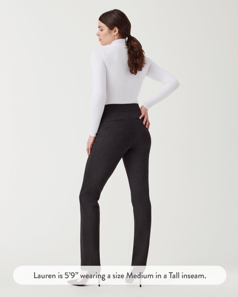 Spanx The Perfect Pant, Slim Straight Grey | DQFCENV-20