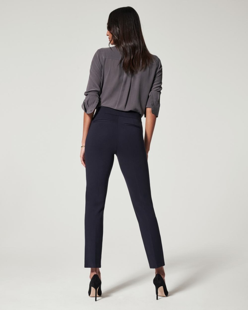 Spanx The Perfect Pant, Slim Straight Navy | HWZXYDS-41