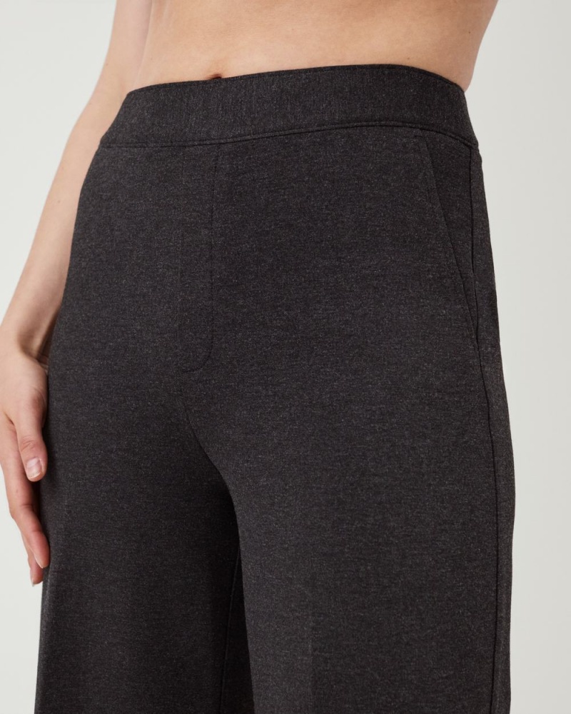 Spanx The Perfect Pant, Wide Leg Grey | WTZUVJD-75