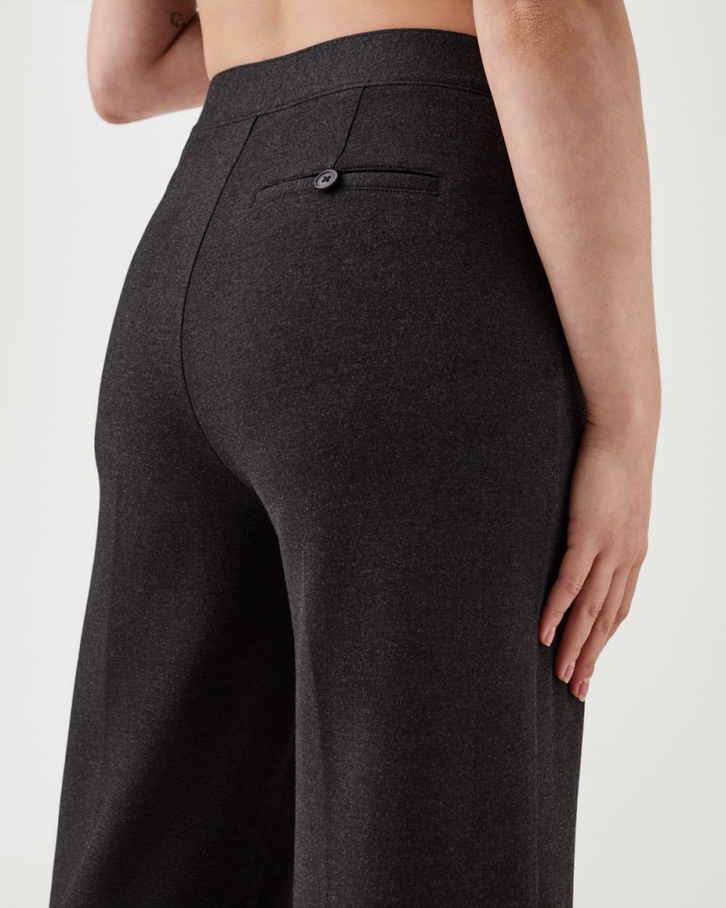 Spanx The Perfect Pant, Wide Leg Grey | WTZUVJD-75