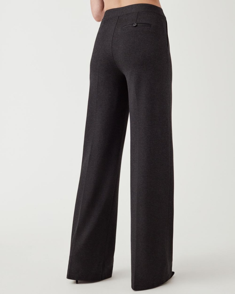 Spanx The Perfect Pant, Wide Leg Grey | WTZUVJD-75