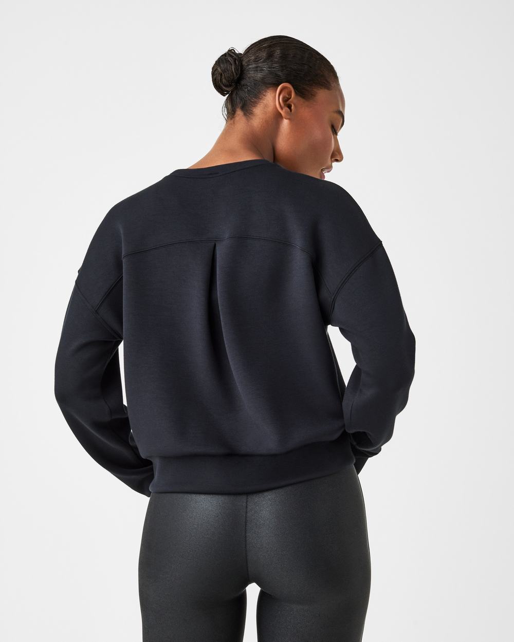 Spanx AirEssentials Crew Black | GYQSIMD-69