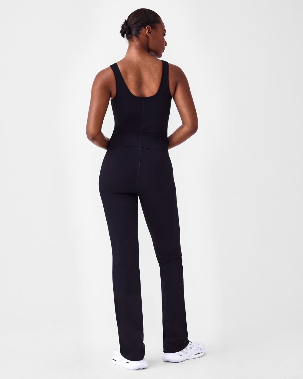 Spanx Booty Boost® Active Flare Jumpsuit Black | HBKGDFT-89