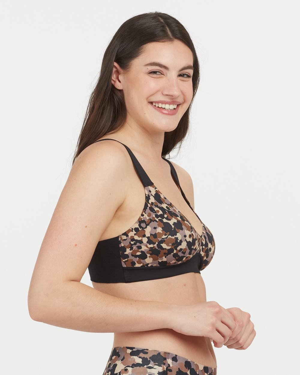 Spanx Bra-llelujah!® Unlined Bralette Brushed Collage Neutral Mini | PBNAJZR-13