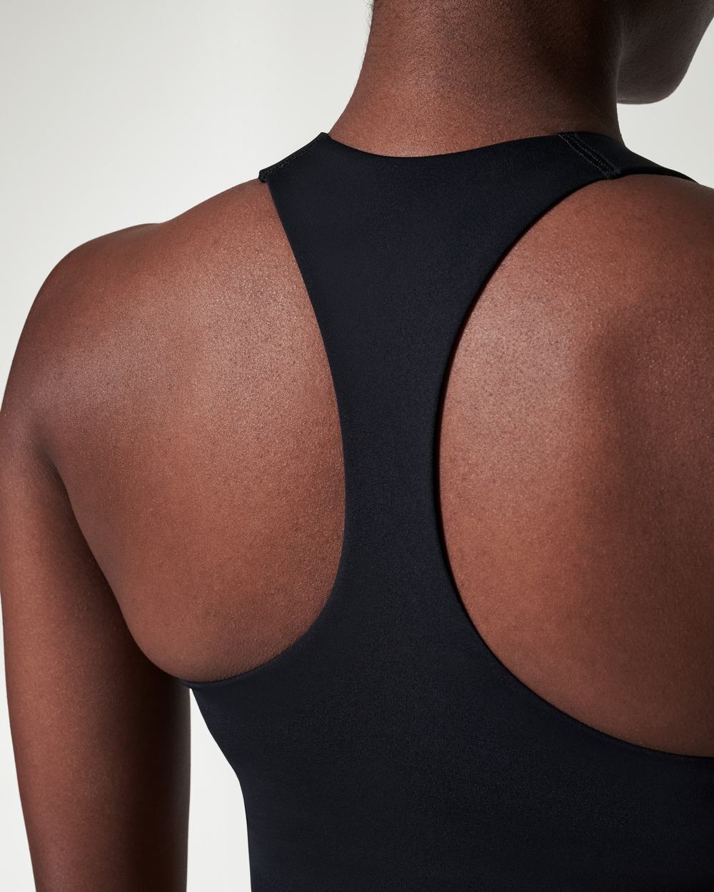 Spanx Longline Medium Impact Sports Bra Black | FNMYJXR-35