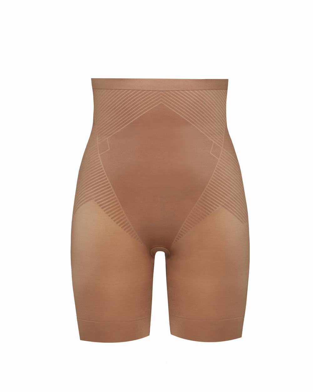 Spanx Thinstincts® 2.0 High-Waisted Mid-Thigh Short Cafe Au Lait | OZCMGID-34