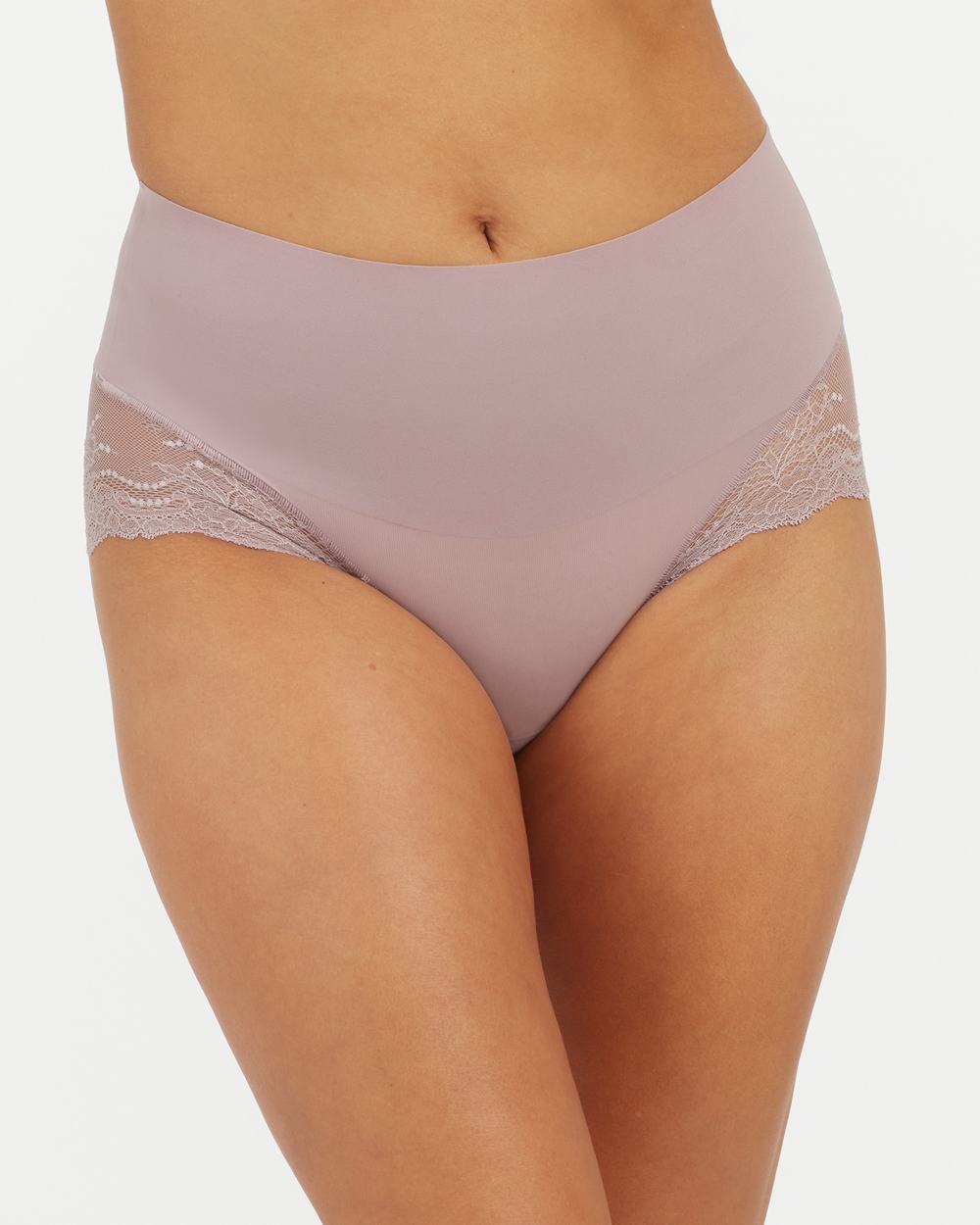 Spanx Undie-tectable® Lace Hi-Hipster Panty Purple Brown | RLEMCYJ-95