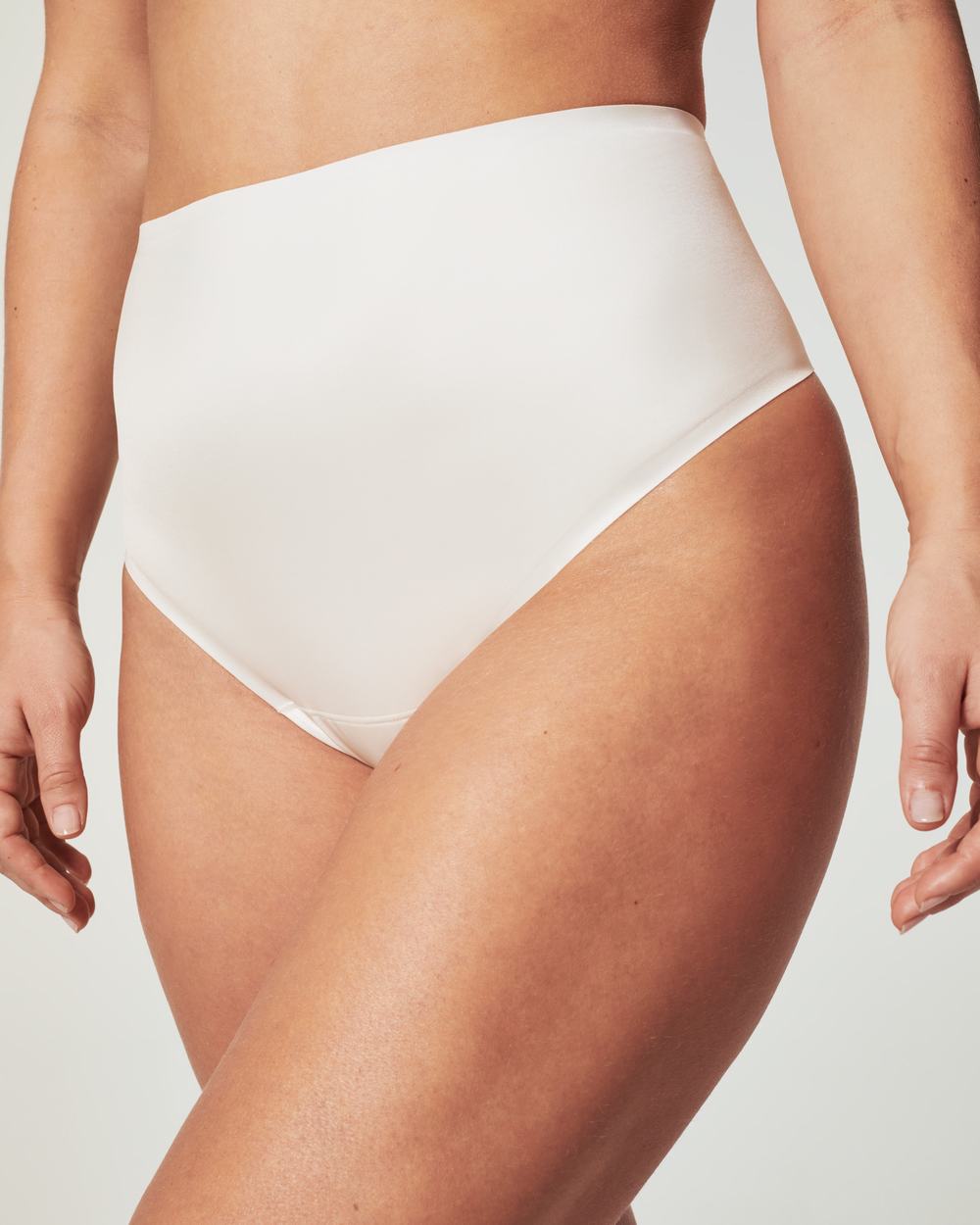 Spanx Shaping Satin Thong Beige | IHGCAMD-45